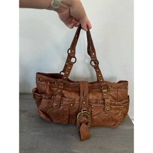 Vintage Betsey Johnson Leather Shoulder Bag Y2K